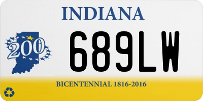 IN license plate 689LW