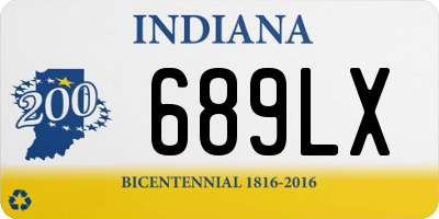 IN license plate 689LX