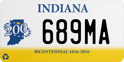 IN license plate 689MA