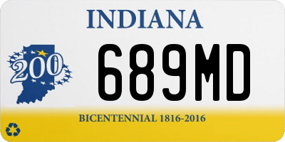 IN license plate 689MD