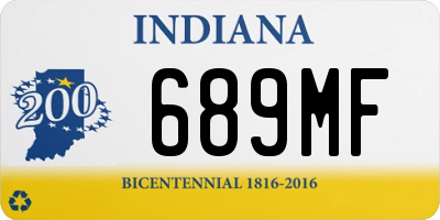 IN license plate 689MF