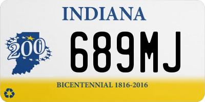 IN license plate 689MJ