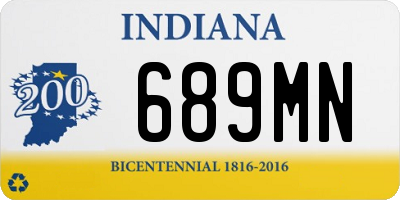 IN license plate 689MN