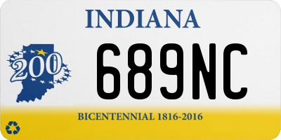 IN license plate 689NC