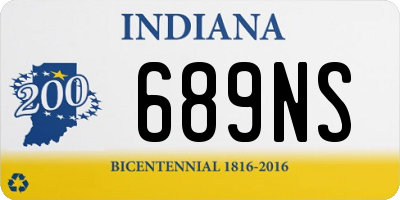 IN license plate 689NS