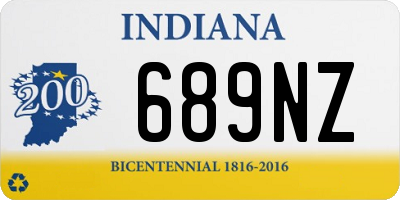 IN license plate 689NZ