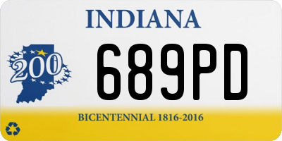 IN license plate 689PD
