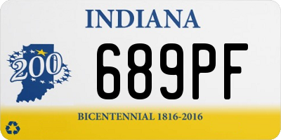 IN license plate 689PF