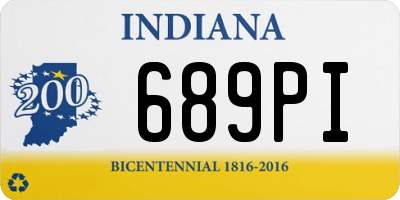 IN license plate 689PI