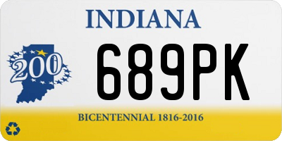 IN license plate 689PK