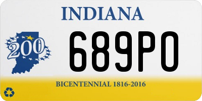 IN license plate 689PO