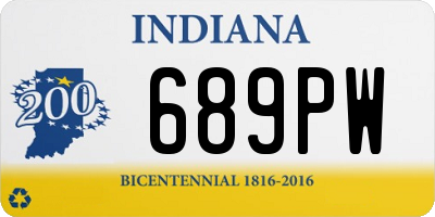 IN license plate 689PW