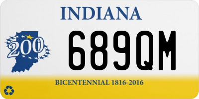 IN license plate 689QM