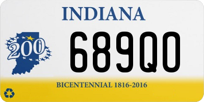 IN license plate 689QO