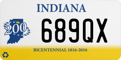 IN license plate 689QX