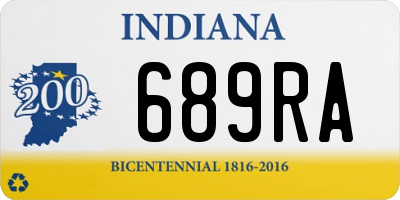 IN license plate 689RA