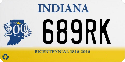 IN license plate 689RK