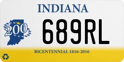 IN license plate 689RL