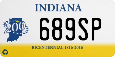 IN license plate 689SP