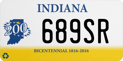 IN license plate 689SR
