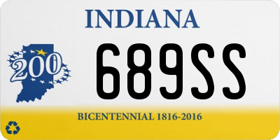 IN license plate 689SS