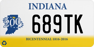 IN license plate 689TK