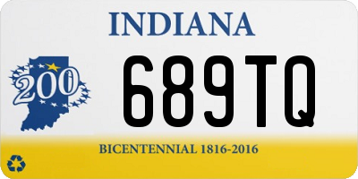 IN license plate 689TQ