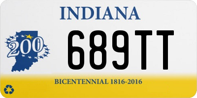 IN license plate 689TT