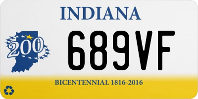 IN license plate 689VF