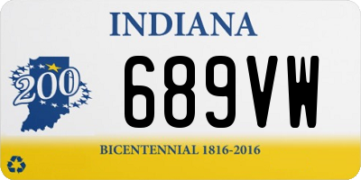 IN license plate 689VW