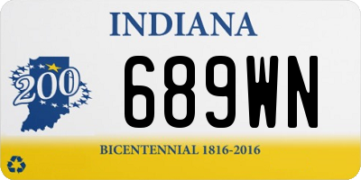 IN license plate 689WN
