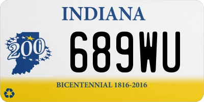 IN license plate 689WU