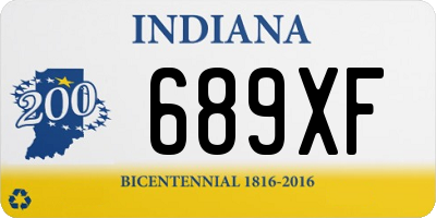 IN license plate 689XF