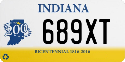 IN license plate 689XT