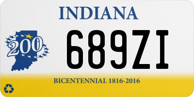 IN license plate 689ZI