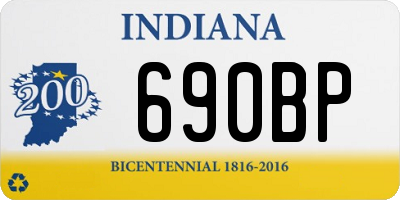 IN license plate 690BP