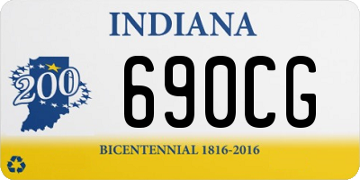 IN license plate 690CG