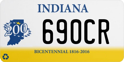 IN license plate 690CR