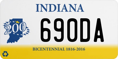 IN license plate 690DA