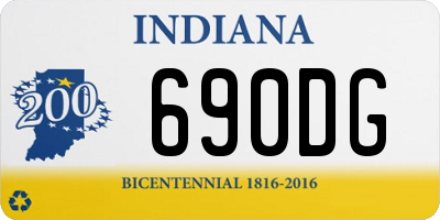 IN license plate 690DG