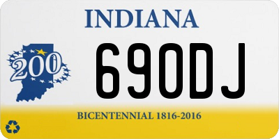 IN license plate 690DJ