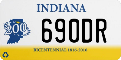 IN license plate 690DR