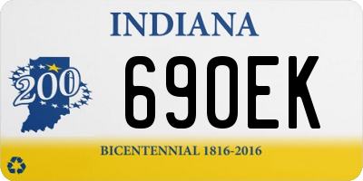 IN license plate 690EK