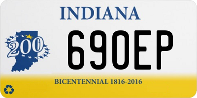 IN license plate 690EP
