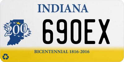IN license plate 690EX