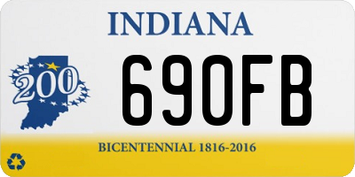 IN license plate 690FB