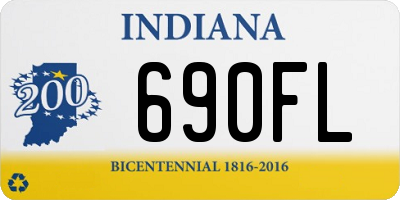 IN license plate 690FL