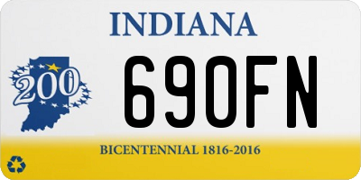 IN license plate 690FN