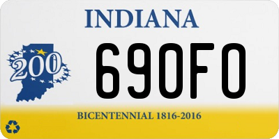 IN license plate 690FO