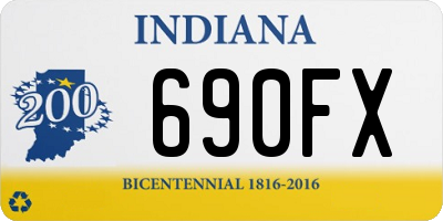 IN license plate 690FX
